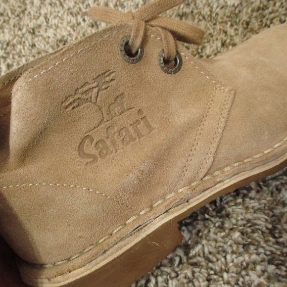 Bata Safari Chukka Boots‎ Suede Leather Men's 5 Tan Lace Up - Picture 12 of 16